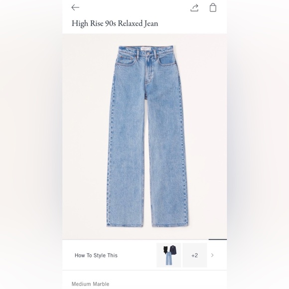 abercrombie high rise 90s relaxed jean - Picture 6 of 9